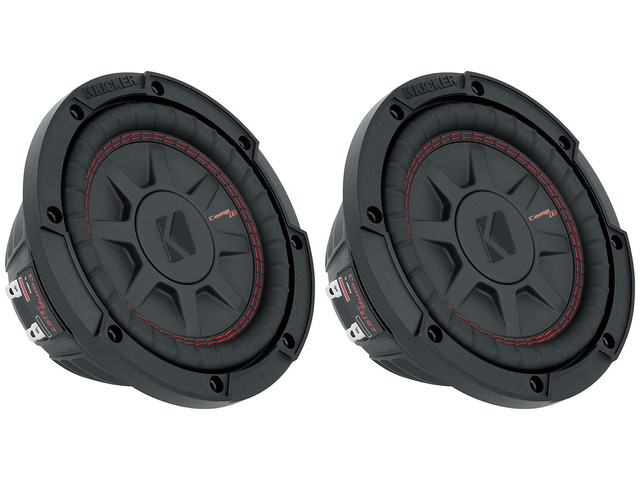 2 48CWRT674 CompRT 300w Shallow 6.75' Subwoofers DVC 2-ohm Subs CompRT67