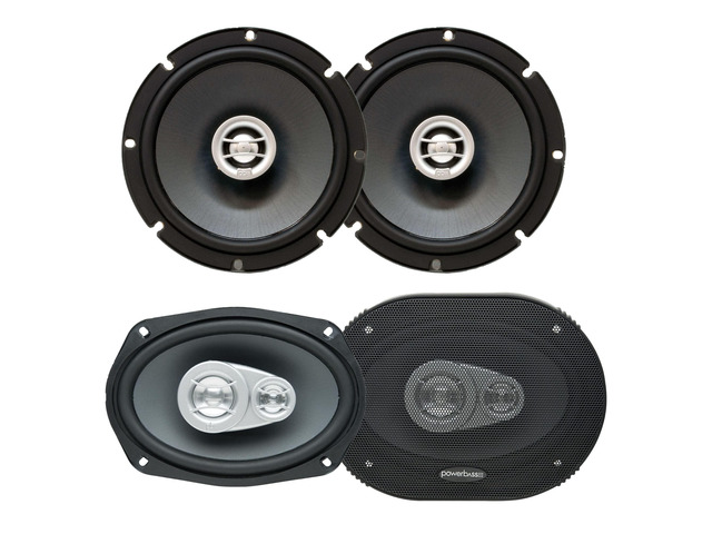 OE-652 OE-693 1-Pair 6.5 in 6x9 Speaker Bundle Includes 1 pair OE-652 6.5 in coaxial 2-ohm speakers and 1 pair OE-693 6x9 in 2-ohm speakers
