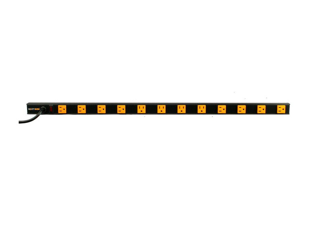 Vertical Rack Mount Power Strip with Aluminum Housing WB-100-VPS-12