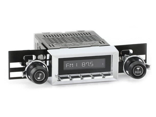 RetroRadio AM FM Stereo 37-73 Chrome Compatible with 1973-87 GMC K5 Jimmy