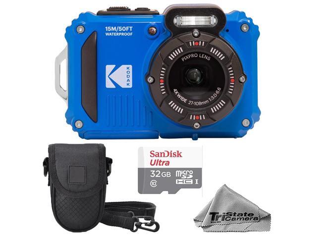 Kodak PIXPRO WPZ2 Waterproof, Shockproof & Dustproof Camera (Blue) 16MP 4X Optical Zoom, Full HD Video + 32GB Memory Card, Camera Case &... Kodak PIXPRO WPZ2 Waterproof, Shockproof & Dustproof Camera (Blue) 16MP 4X Optical Zoom, Full HD Video + 32GB Memory Card, Camera Case &...