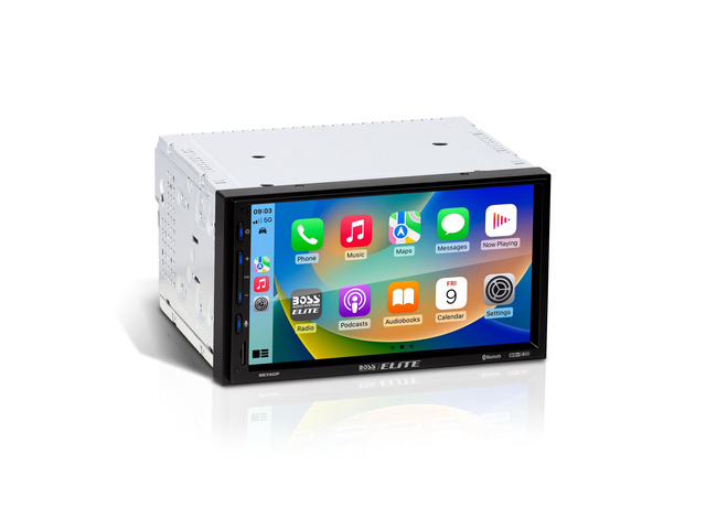 Elite BE7ACP Car Stereo - 7' Display, Apple CarPlay & Android Auto Head Unit, Double DIN Touch Screen Car Stereo, Bluetooth, AM/FM Radio Receiver,...