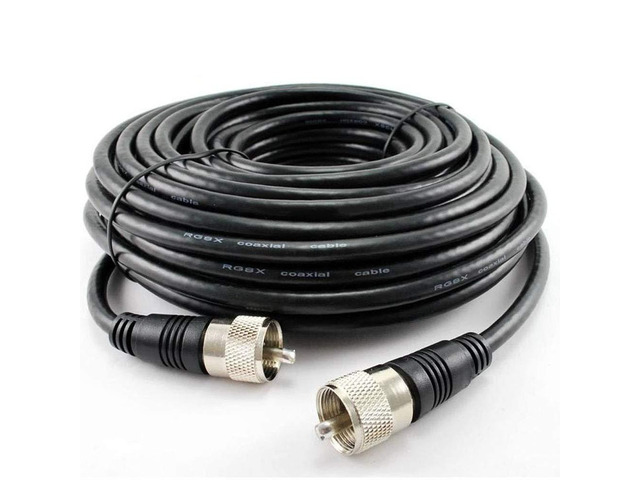 CablesOnline 150ft RG8x Coax UHF (PL259) Male to Male 50 ohm Premium Grade Antenna Cable (R-U150)