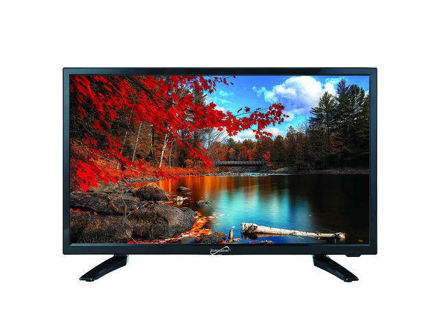 SC-2411 23.6' DLED HDTV with Built-in Dual Tuners, HDMI Input, 1080p Resolution, 178° Viewing Angle, USB Compatible, Remote Control and AC/DC...