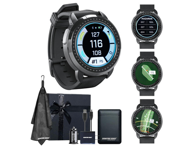 Bushnell Golf iON Elite GPS Smartwatch (Black) 38,000 Courses, Slope Compensation, Hazard Info, Color Touchscreen, Distance Calculator, Magnet...