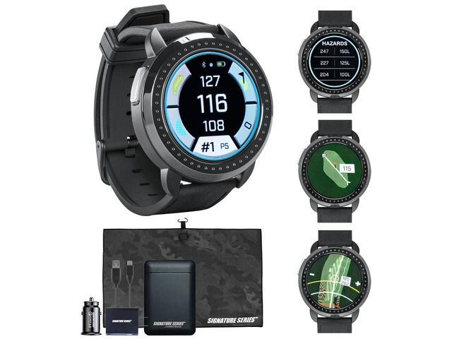 Bushnell Golf iON Elite GPS Smartwatch (Black) 38,000 Courses, Slope Compensation, Hazard Info, Color Touchscreen, Distance Calculator, Magnet...
