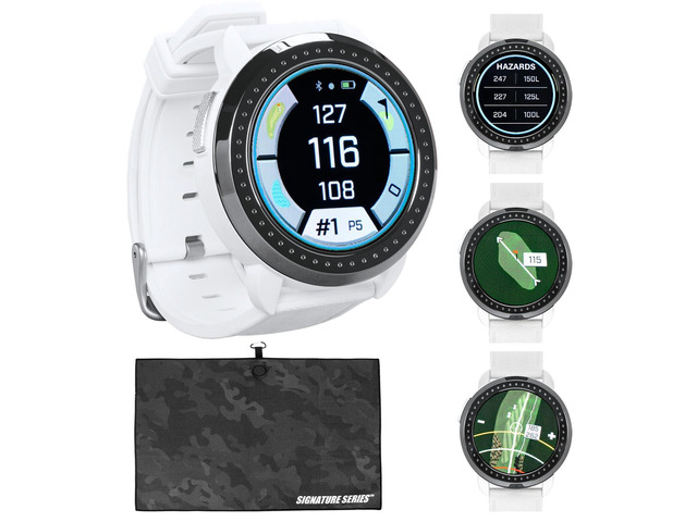 Bushnell Golf iON Elite GPS Smartwatch (White) 38,000 Courses, Slope Compensation, Hazard Info, Color Touchscreen, Distance Calculator, Magnet...