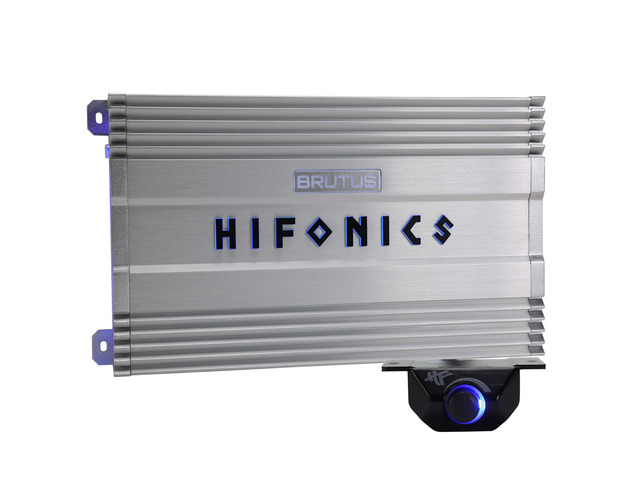 BG-2200.1D Brutus Gamma Monoblock Super D Class 2200 Watt Car Audio Sound System Subwoofer Speaker Amp Amplifier with Bass Knob