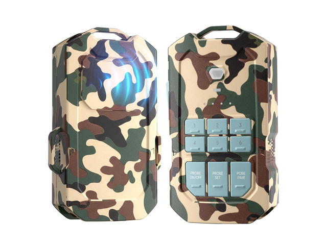 Radar Perimeter Alarm, 1/2 Mile Range Camping Perimeter Alarm Millimeter-Wave Radar, 1/2 Mile Range, Wireless Rechargeable Weatherproof Outdoor...