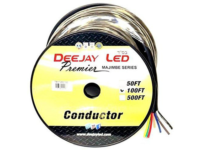 TBH128C100 Ultimate 100-foot 8-Conductor 12 Gauge Stranded Cable with Single Black Jacket Ideal for Speakers and Power Eight-Conductors Brown,...