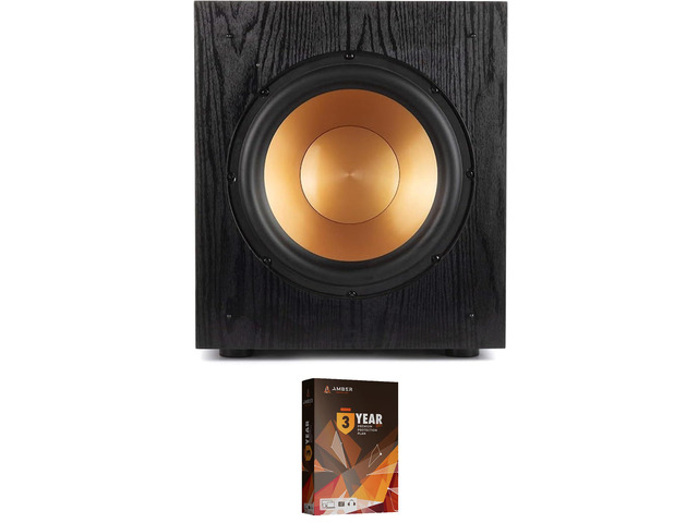 SUB-100-BLACK Synergy Black Label Subwoofer Speaker with 3 Year Amber Protection Plan (2018)