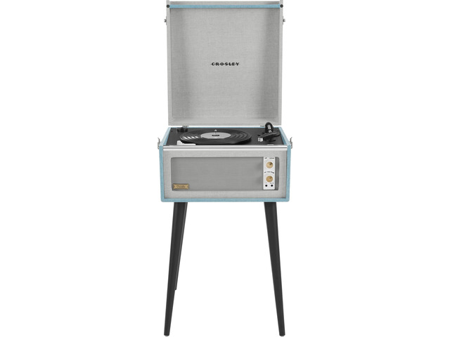 CR6233F-TN Dansette Bermuda Record Player, Tourmaline 2-Speed Turntable, Bluetooth In / Out, Aux-In