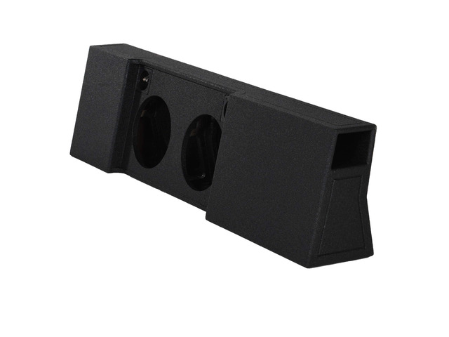 QPower Dual 10in Ported Subwoofer Box Compatible with 2009-2026 Ford F-150 SuperCrew and 2017-2026 F-250, F-350 Super Duty