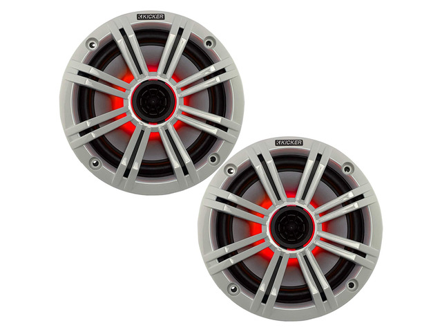 6.5' White LED Marine Speakers (Qty 2) 1 Pair of OEM Replacement Speakers