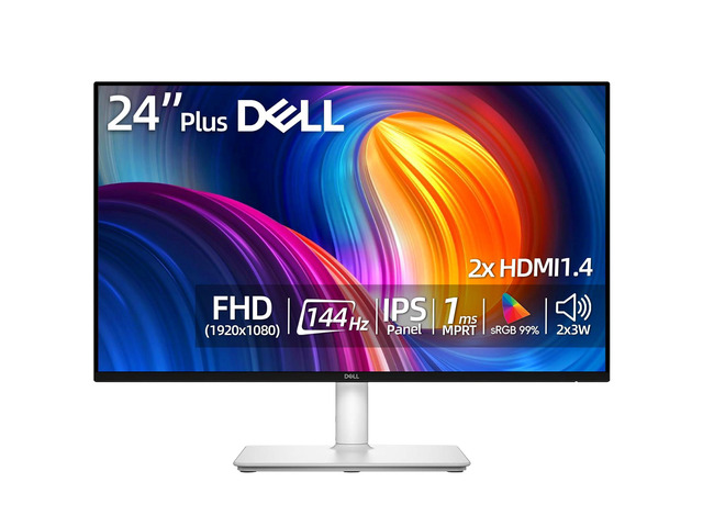 24 inch FHD Monitor, 144Hz, 1ms, IPS Panel, LED Display, AMD FreeSync, sRGB 99%, 1500:1 Contrast Ratio, Anti-Glare, VESA, 2x3W Speakers, 2 X HDMI...