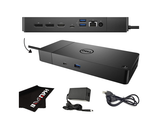 WD19S Docking Station with 180W Power Adapter and 130W Power Delivery - USB Type-C HDMI, Dual DisplayPort (WD19S180W) -Boomph's Comprehensive...