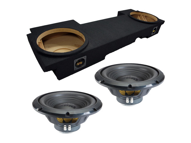 W12S4 Dual 12' Sealed Subwoofer Box Fits 2002-2013 Chevy Avalanche Loaded enclosure with both drivers pre-installed, 500W RMS combined, 4 Ohm...
