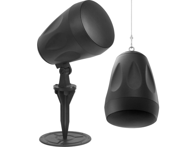 Sound PLS6.5 6.5' 2-Way Pendant / Landscape Speaker (25V/70V/100V/8Ohm 120W), Black