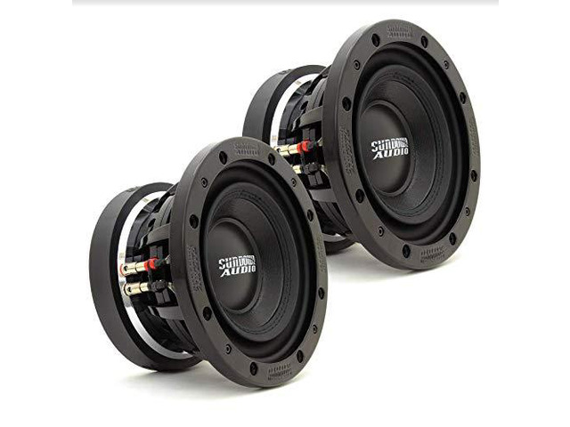 Pair of SD-3 8 D4 8' 300W RMS Dual 4-Ohm SD Subwoofer