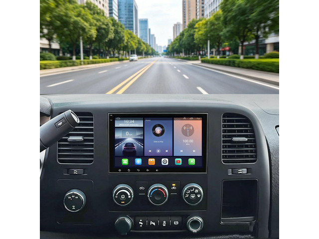 8in Car Radio for Chevy Silverado 2007-2014 Tahoe GMC Sierra Yukon Android 13 Touch Screen Head Unit with CarPlay Android Auto, Support GPS WiFi...