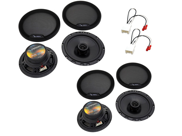 Front Rear Speakers with Harness Fits 2021 Ford Bronco Sport Replacement kit covers doors, wiring adapter included, no splicing needed, direct...