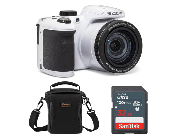 PIXPRO AZ405-WH 20MP Digital Camera 40X Optical Zoom 24mm Wide Angle Lens Optical Image Stabilization 1080P Full HD Video 3' LCD Vlogging Camera,...