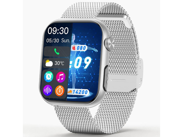 GT5 PRO MAX Smart Watch for Men Women (Answer & Make Calls), Fitness Tracker with 1.97' AMOLED Display, Heart Rate, Blood Pressure, Blood Oxygen...