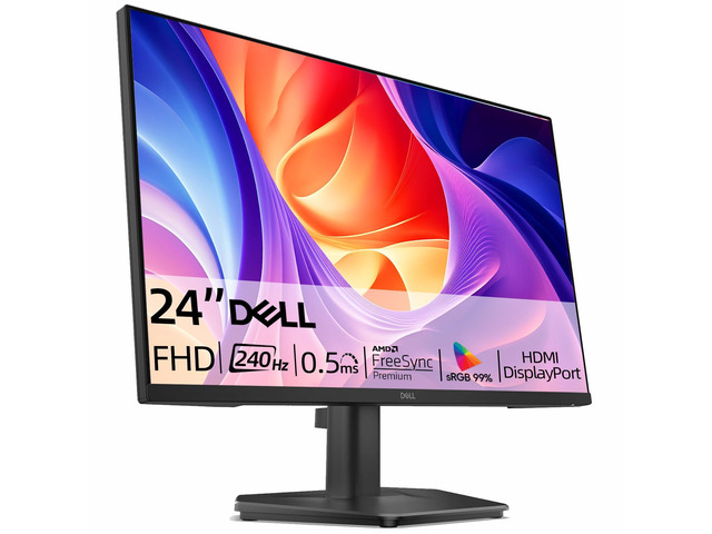 24 Inch Gaming Monitor, 240Hz, FHD 1080p IPS Display, 0.5ms GTG, AMD FreeSync Premium, HDR10, 99% sRGB, Low Blue Light, Flicker-Free, HDMI,...