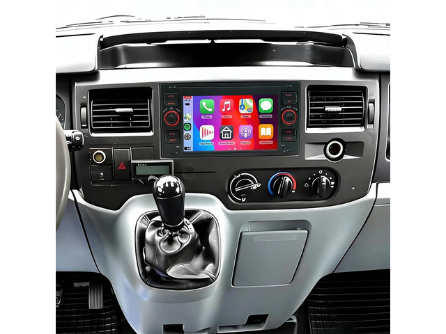 4+64G Double Din Car Radio for Ford Transit MK7 2005 2006 2007 2008-2014, 7 inch Touch Screen Android 14 Car Stereo Radio with Wireless Carplay...