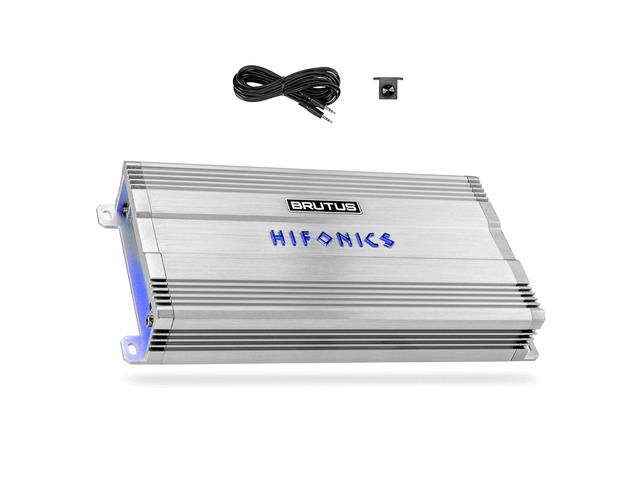 Brutus BG 1400 Watt Class D Monoblock Amplifier with Built-in UV Meter, Dual Toroidal Transformer PWM Power Supply and Shielded Inductors