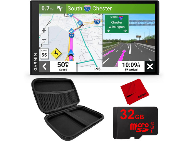 DriveSmart 66 6' Car GPS Navigator (010-02469-00) Official USA Partner Model Bundle with 7' Hard EVA Case