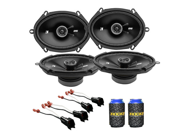 6X8 inch Speakers (4 Pcs) DSC680 43DSC6804 for Ford F-150 1999-2014 Upgrade Kit Kicker DS Series Coaxial Car Audio Front and Rear Door Speaker with...