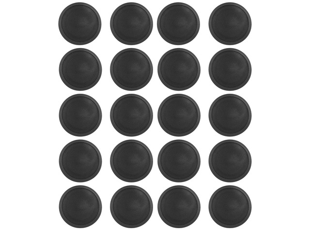 CCL6T Black 6' Commercial/Restaurant Ceiling Speakers, 20-Pack 70V, 10W, 5W, 2.5W Transformer Connections, Flush Mount Grilles, for PA...