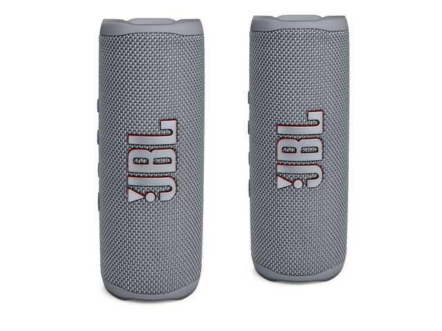 FLIP 6 Waterproof Portable Bluetooth Speaker Bundle - Gray (Pack of 2)