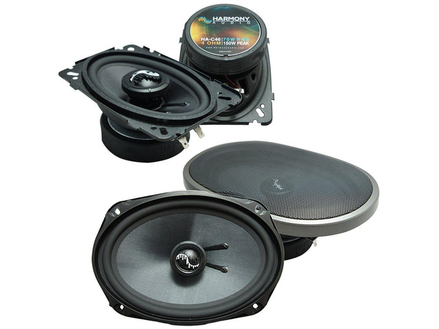 Premium Speaker Package Fits Pontiac Firebird 1982-92 C46 C69 Step-up 4x6 and 6x9 upgrade set for stereo sound, richer output than stock drivers,...