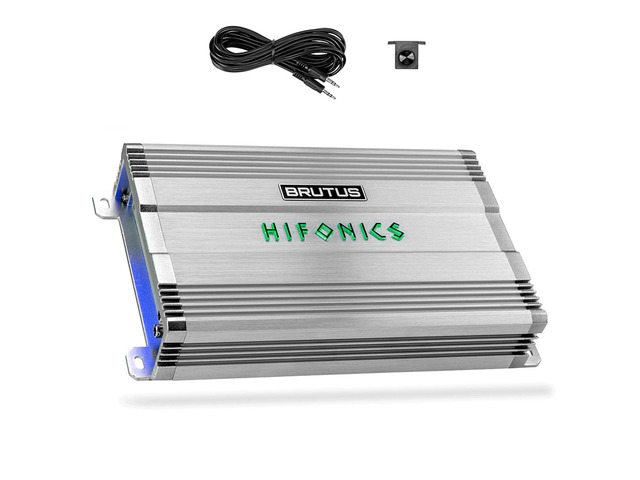 Brutus BG 1000 Watt Class D Monoblock Amplifier with Built-in UV Meter, Dual Toroidal Transformer PWM Power Supply and Shielded Inductors