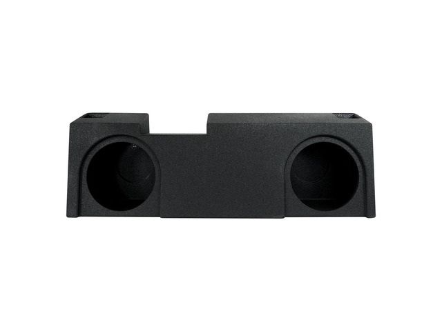 QPower Dual 12' Underseat Upfire QBomb Ported Car Audio Subwoofer Enclosure Box Compatible with Chevy Silverado Crew & Double Cab, GMC Sierra...