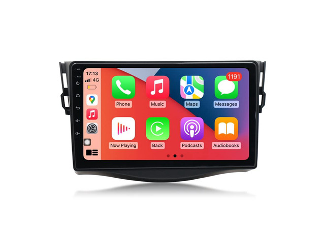 Android 12 Stereo for Toyota RAV4 (2005-2012 9 inch Head Unit Octa Core 4G+64G Built-in Wireless Carplay/Android Auto/DSP Free AHD Camera