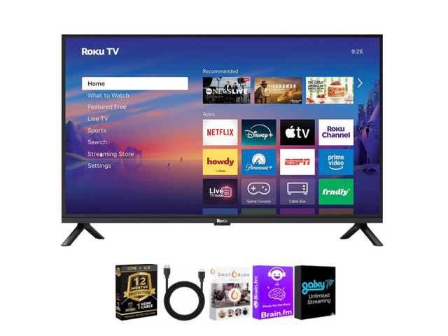 32' Select Series 1080p FHD LED Smart TV Bundle with HDMI Cable 1080p Full HD LED display, OS, Wi-Fi, 12-Month CPS Plan & Streaming Bundle