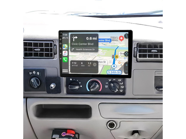 4+64G Double Din Car Stereo Radio for 2006-2014 Ford F250 F350 10.1'' Car Stereo GPS Navi Head Unit with Wireless Carplay Android Auto DVR...