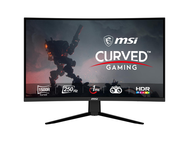 G32C4X, 32' Gaming Monitor, 1920 x 1080 (FHD) Curved Gaming Monitor, 1 ms, 250Hz, FreeSync, 1500R, HDMI, DisplayPort, Tilt Adjustable