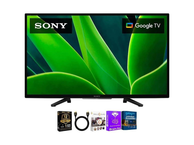 KD32W830KIT1 32 inch Class W830K HD LED Smart Google TV HDR Android TV Built in Chromecast WiFi HDMI Streamin
