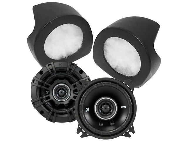 Select Increments Pillar-Pods with DSC40 4' DS Series 2-Way Coaxial Speakers Custom-Fit Speaker Pods for 2007-2018 Jeep Vehicles 240W Peak Power,...