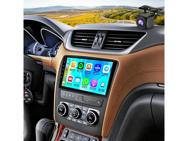Car Stereo for Chevrolet Traverse 2013-2017 Double Din Car Radio Head Unit with Carplay Android Auto Bluetooth Navi SWC Split Screen 7'...