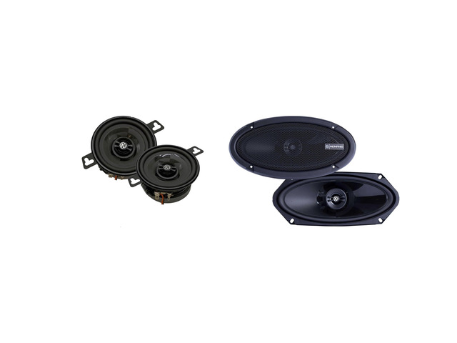 PRXP3 3.5' 2-Way with Point Source Tweeter and PRX410 Power Reference Series 4x10 2-Way Coaxial Speakers - Pair