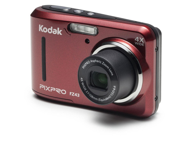PIXPRO Friendly Zoom FZ43-RD 16MP Digital Camera with 4X Optical Zoom and 2.7' LCD Screen (Red)