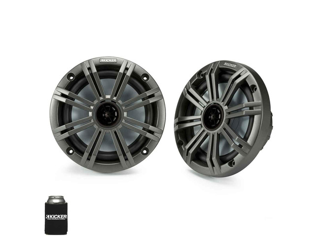 6.5' Charcoal Marine Speakers (Qty 2) 1 Pair of OEM Replacement Speakers