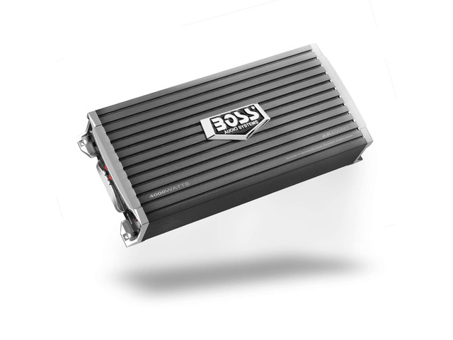 AR4000D Class D Monoblock Car Amplifier - 4000 High Output, 1 Ohm, Low Level Inputs, Low Pass Crossover, MOSFET, Bass for Subwoofer