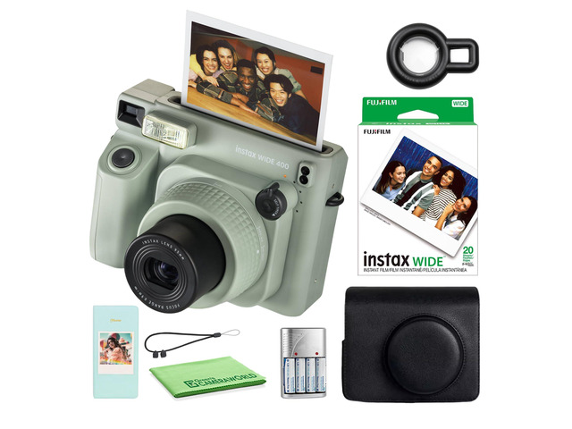 INSTAX Wide 400 Instant Camera 20-Sheet Case Bundle For Parties, Events & Instant Photos Includes Photo Album