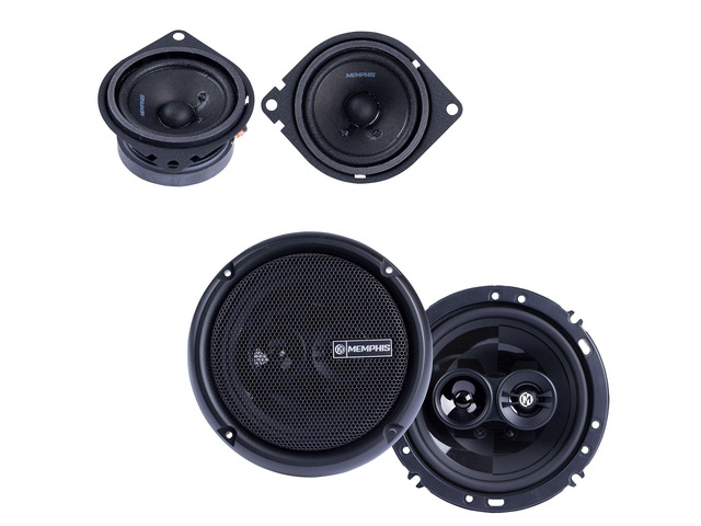 1 Pair PRX27 2.75' Coaxial Speakers and 1 Pair PRX603 6.5' 3-Way Coaxial Power Reference Series Speakers